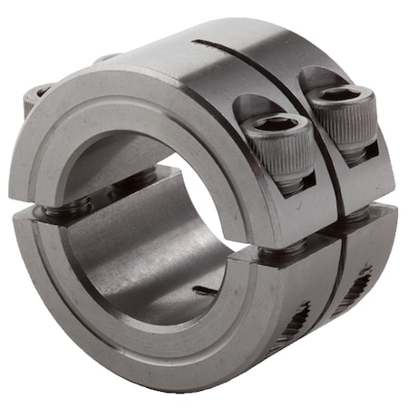 CLIMAX METAL PRODUCTS 1" ID 2Pc Double Wide Clamp Collar, Ss D2C-100-S